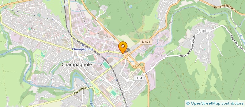localisation de l'entreprise BV CHAMPA à CHAMPAGNOLE