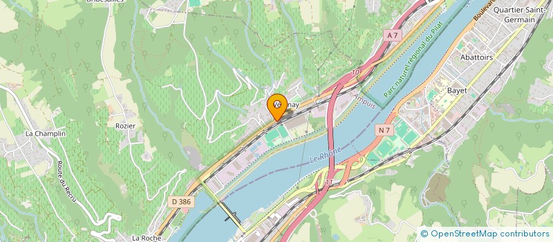 localisation de l'entreprise BV-CHASSIEU  AMPUIS