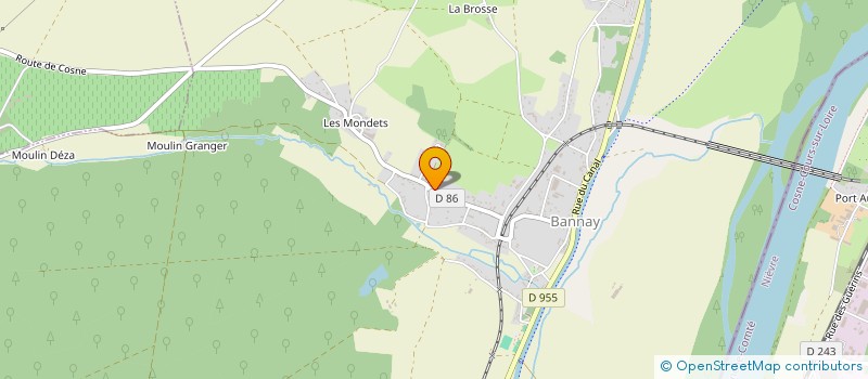 localisation de l'entreprise BV CHAUFFAGE  BANNAY