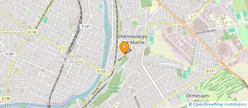 localisation de l'entreprise BV CLEAN à CHENNEVIERES-SUR-MARNE