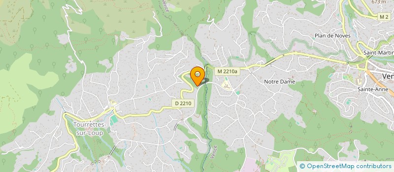 localisation de l'entreprise BV CLIMATISATION  TOURRETTES-SUR-LOUP