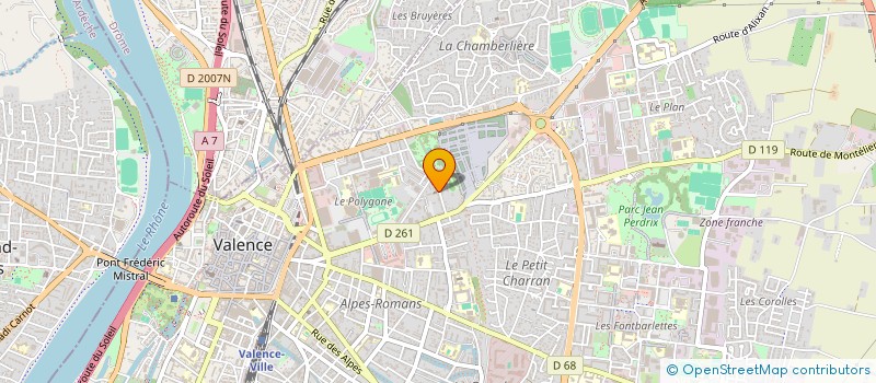 localisation de l'entreprise BV CONSEIL à VALENCE