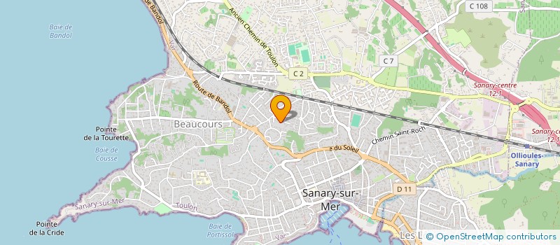 localisation de l'entreprise BV CONSEILS à SANARY-SUR-MER