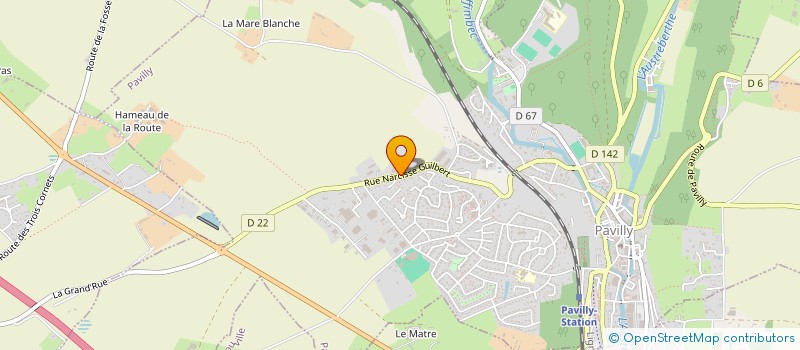 localisation de l'entreprise BV COUVERTURE à PAVILLY