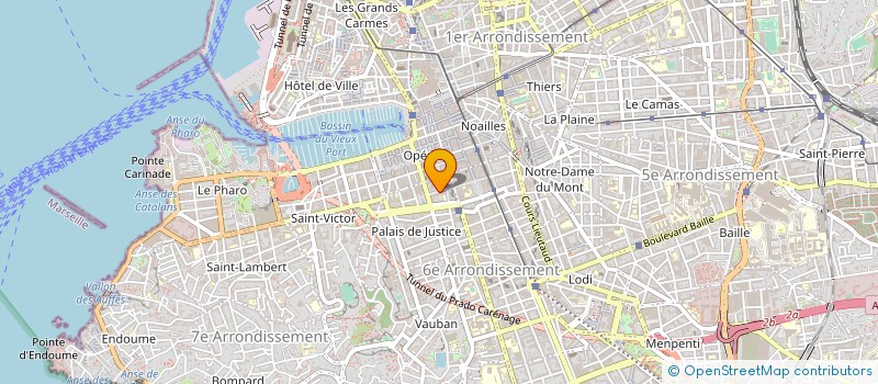 localisation de l'entreprise BV CREACRIS à MARSEILLE