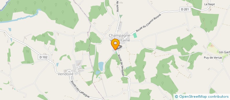 localisation de l'entreprise BV DEV  CHAMPAGNE-ET-FONTAINE