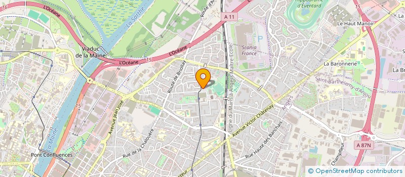 localisation de l'entreprise BV DISTRIBUTION à ANGERS