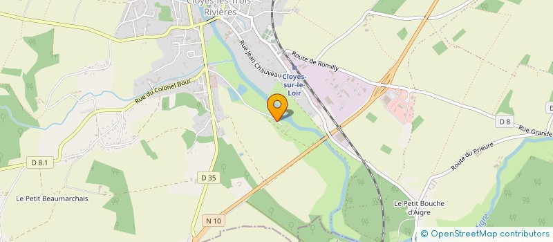 localisation de l'entreprise BV ELEC à CLOYES-LES-TROIS-RIVIERES