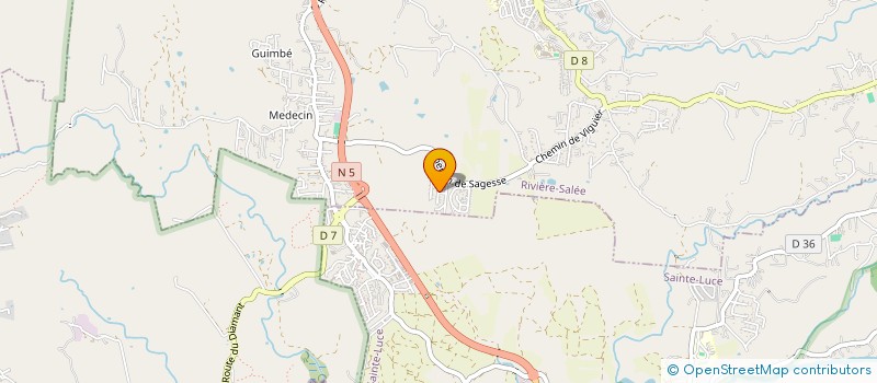 localisation de l'entreprise BV EMILE AUGIER  RIVIERE SALEE