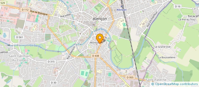 localisation de l'entreprise BV HOME à ALENCON