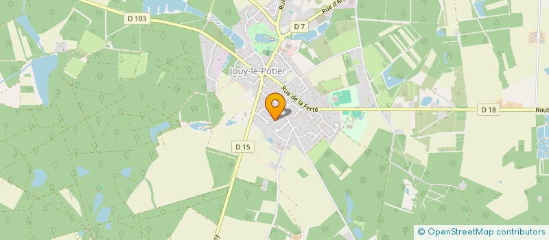 localisation de l'entreprise BV IMMO à JOUY-LE-POTIER