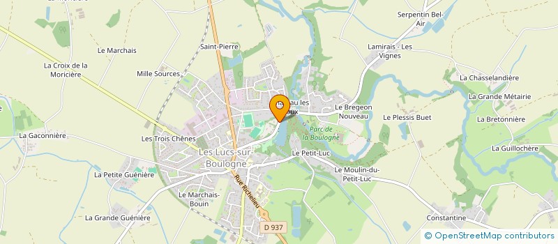 localisation de l'entreprise BV IMMO  LES LUCS-SUR-BOULOGNE