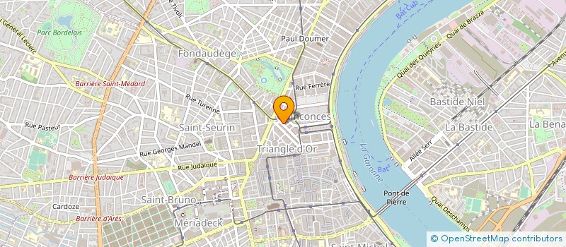 localisation de l'entreprise BV IMMOBILIER  LE BOUSCAT