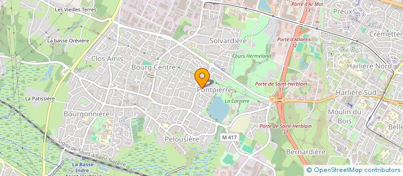 localisation de l'entreprise BV IMMOBILIER  SAINT-HERBLAIN