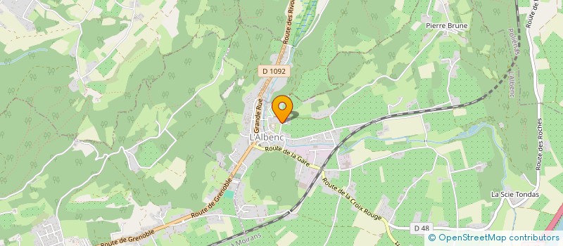 localisation de l'entreprise BV INVEST  L'ALBENC