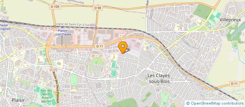 localisation de l'entreprise BV LILLE 1 à LES CLAYES-SOUS-BOIS