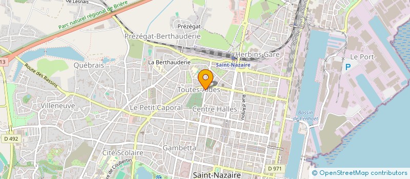 localisation de l'entreprise BV MONTAGE à TRIGNAC