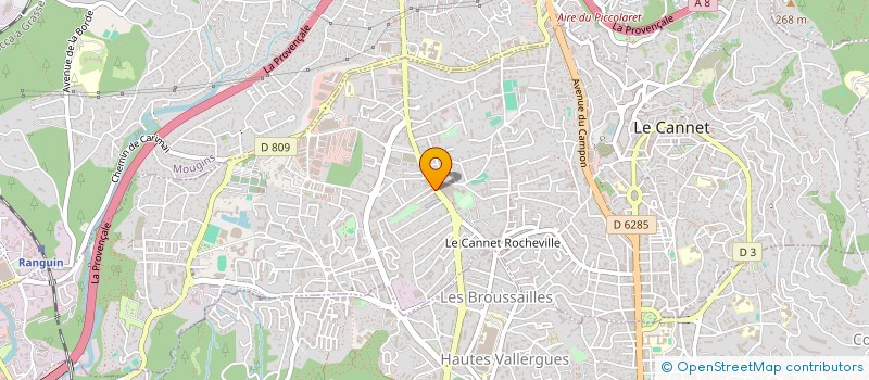 localisation de l'entreprise BV PROMOTION à LE CANNET