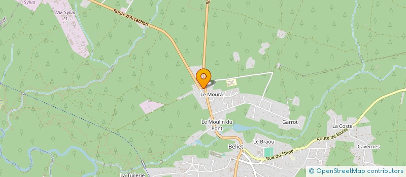 localisation de l'entreprise BV RESTAURATION  BELIN-BELIET