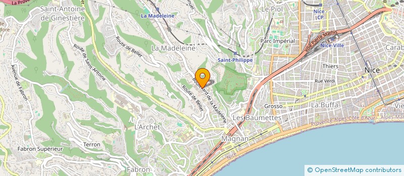 localisation de l'entreprise BV RIVIERA  NICE