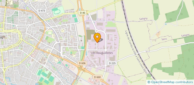 localisation de l'entreprise BV SERVICES à SENS