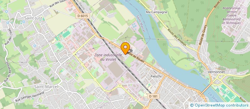 localisation de l'entreprise BV SM27  SAINT-MARCEL