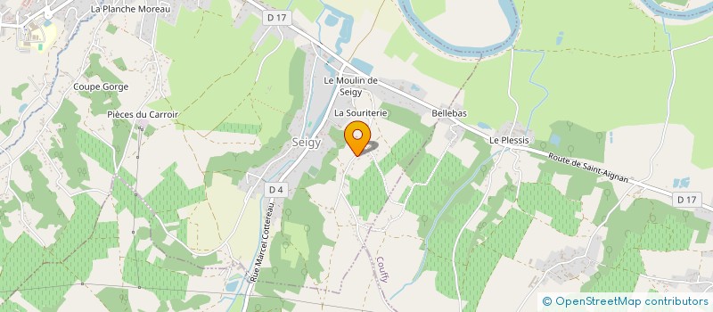 localisation de l'entreprise BV SPORT  SEIGY