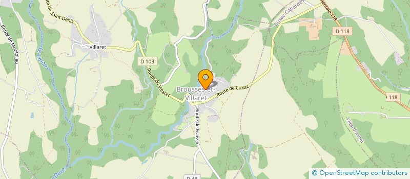 localisation de l'entreprise BV SPORTS LOISIRS ET DETENTE  BROUSSES-ET-VILLARET