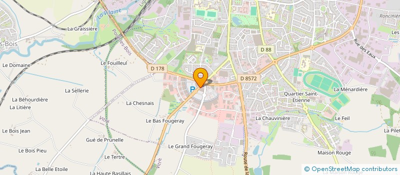 localisation de l'entreprise BV STORE RENNES VITRE  VITRE