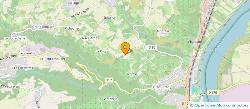 localisation de l'entreprise BV2A  CHAVANAY