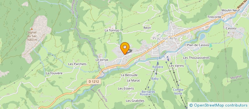 localisation de l'entreprise BV2A  PRAZ-SUR-ARLY