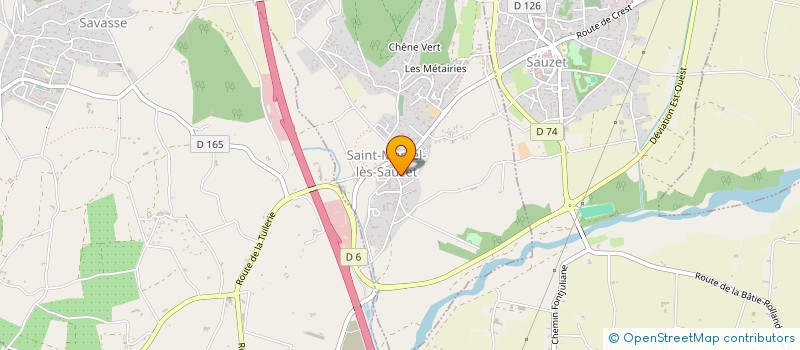 localisation de l'entreprise BV2G TRANSPORT  CHATEAUNEUF-DU-RHONE