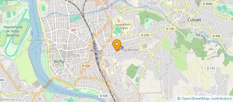 localisation de l'entreprise BV3F à CUSSET