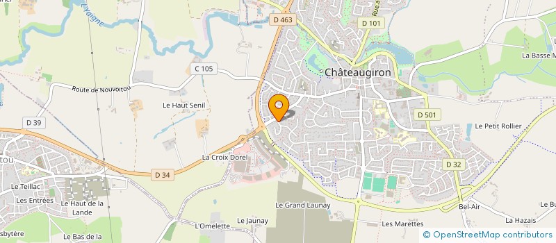 localisation de l'entreprise BV8 IMMO  CHATEAUGIRON