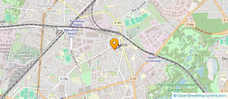 localisation de l'entreprise BVA à STAINS