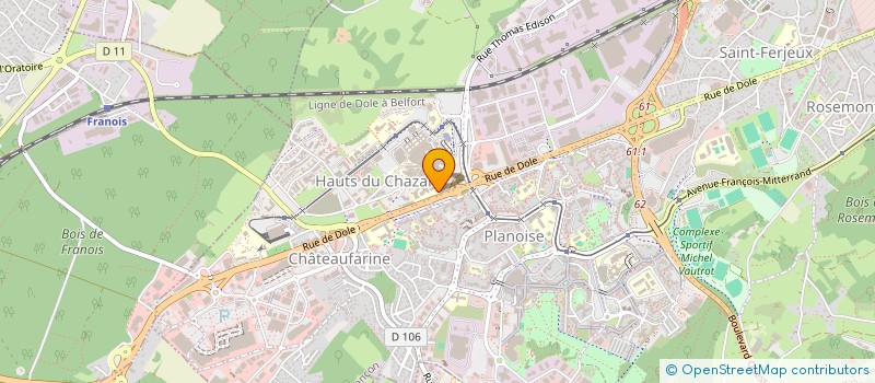 localisation de l'entreprise BVA INDUSTRIE  BESANCON