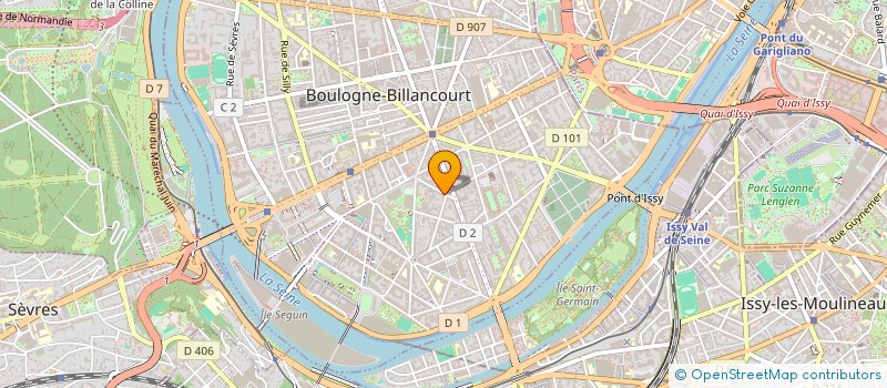 localisation de l'entreprise BVB SUD  BOULOGNE-BILLANCOURT