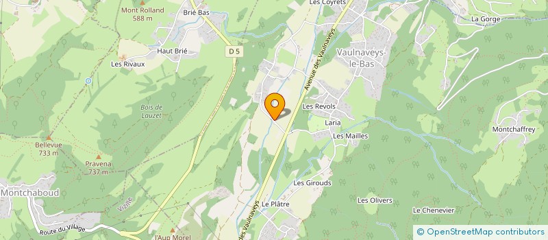 localisation de l'entreprise BVB TRAVAUX PUBLICS à VAULNAVEYS-LE-BAS