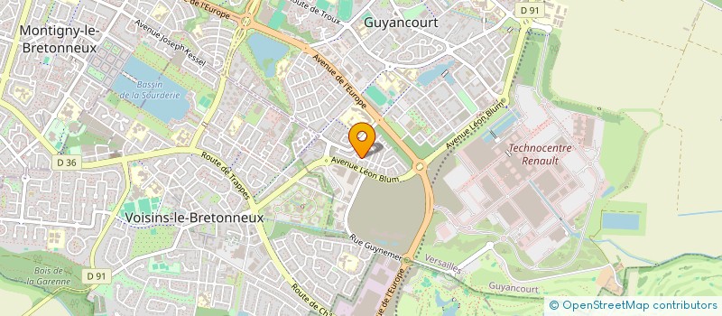 localisation de l'entreprise BVC  GUYANCOURT