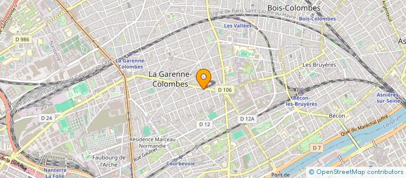 localisation de l'entreprise BVC-COFAC INDUST ET SYSTEMES BUREAU DE V à LA GARENNE-COLOMBES