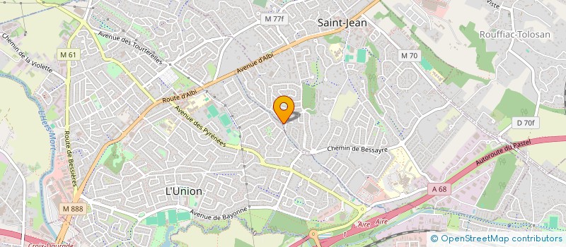localisation de l'entreprise BVC EXPERTISE TOULOUSE MIDI-PYRENEES ROUSSILLON à SAINT-JEAN