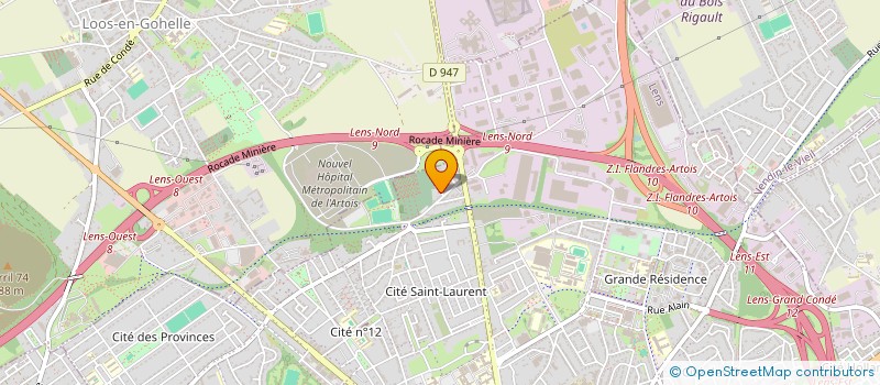 localisation de l'entreprise BVC IMMO  LENS