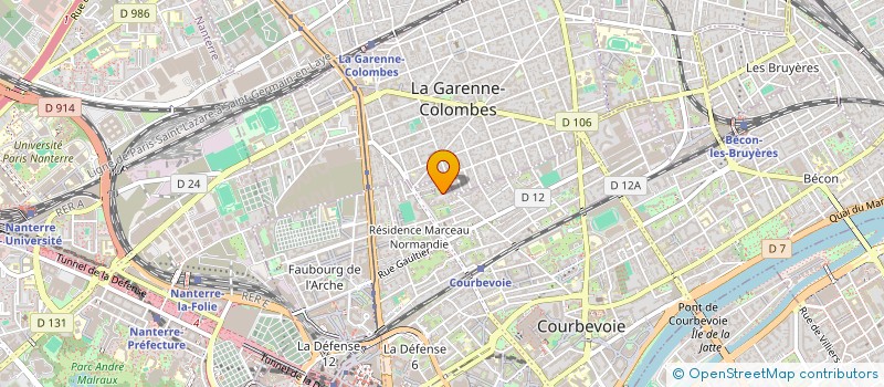 localisation de l'entreprise BVC PARIS SUD à COURBEVOIE