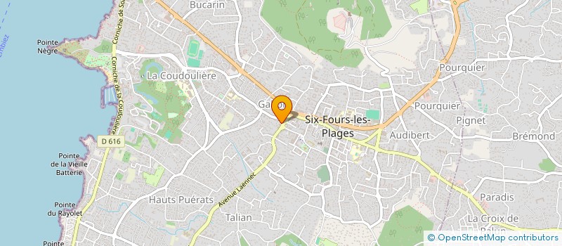 localisation de l'entreprise BVCM à SIX-FOURS-LES-PLAGES