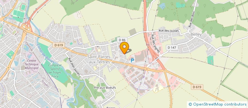 localisation de l'entreprise BVD  SAINT-PARRES-AUX-TERTRES