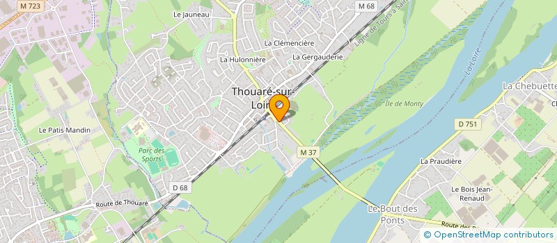 localisation de l'entreprise BVDELIBES  THOUARE-SUR-LOIRE