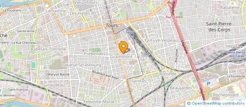 localisation de l'entreprise BVE AUDIOVISUEL à TOURS
