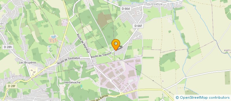 localisation de l'entreprise BVE OUEST  TOUSSIEUX