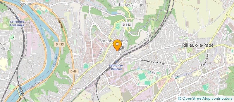 localisation de l'entreprise BVES à SATHONAY-CAMP