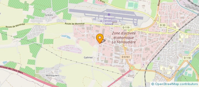 localisation de l'entreprise BVF (BENOIT ET VERONIQUE FAUCHART)  CARCASSONNE